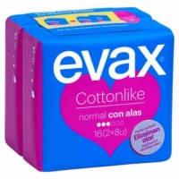 EVAX COTTONLIKE NORMAL COMPRESAS CON ALAS 16U