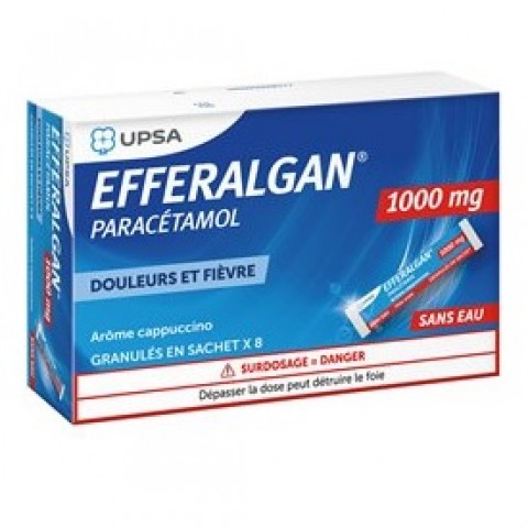 EFFERALGAN 1G CAPUCCINO 8 STICK