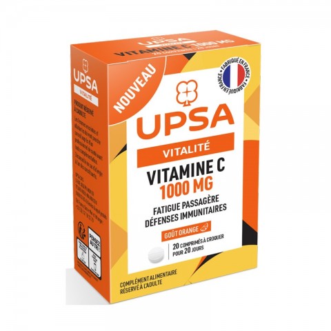 UPSA VITAMINE C1000 MG ORANGE 20 CROQ