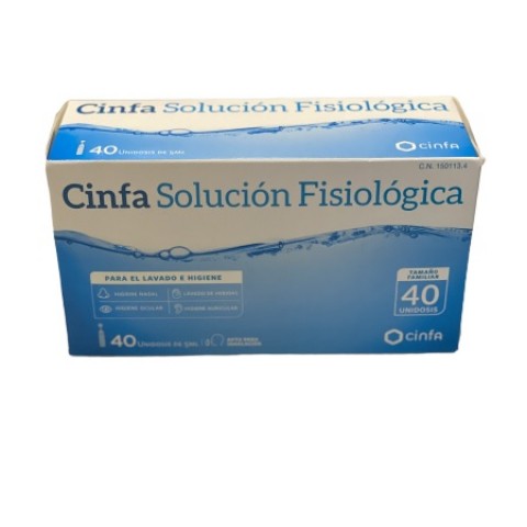 CINFA SOLUCION FISIOLOGICA 40 UNIDOSIS