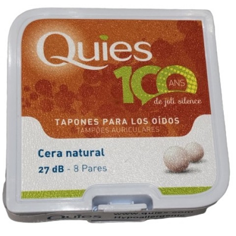 QUIES TAPONES DE CERA NATURAL 8 PARES