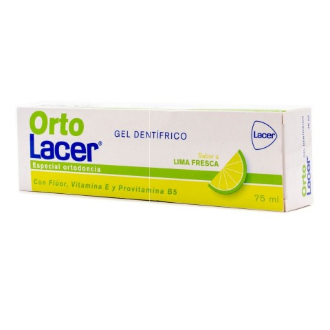 LACER ORTOLACER GEL DENTÍFRICO SABOR LIMA FRESCA 75ML