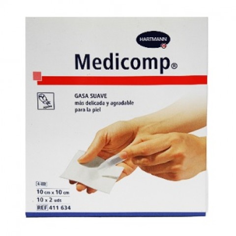 HARTMANN MEDICOMP GASA SUAVE 10X10CM 20U