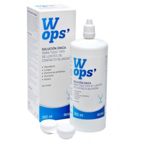 WOPS SOLUCION UNICA LIMPIADOR DE LENTILLAS 2X360ML