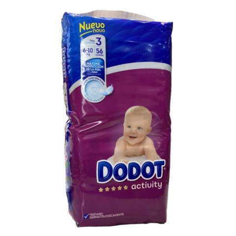 DODOT ACTIVITY TALLA 3 6-10KG 56UNI