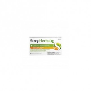 STREP HERBAL PROPOLIS Y MELISA VIT C Y ZINC  16 PASTILLAS