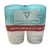 VICHY DEO ANTI-TRANSP BILLE TRANSP INT S/PARF 2X50ML