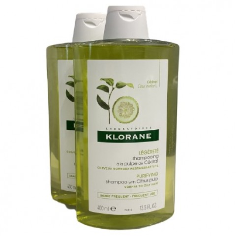 KLORANE SHAMPOOING CEDRAT 2X400ML