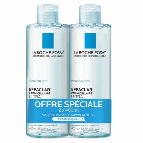 LA ROCHE-POSAY EFFACLAR EAU MICCELLAIRE 2X400ML