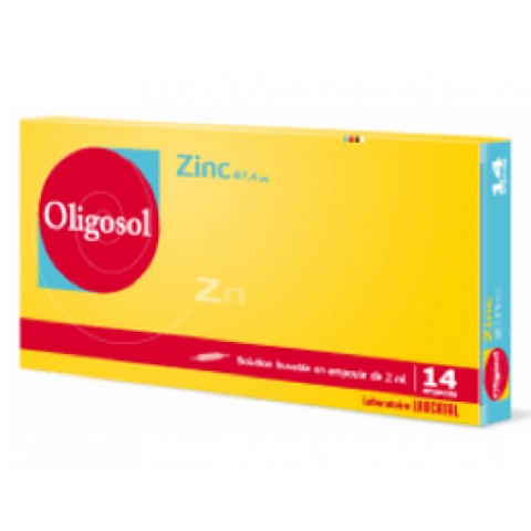 OLIGOSOL ZINC 14 AMPOLLAS 2ML