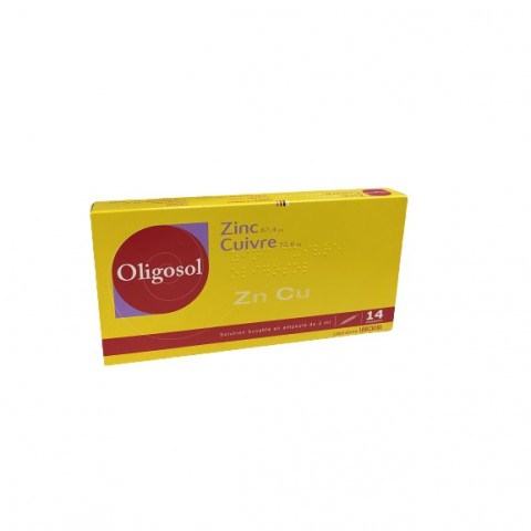 OLIGOSOL ZINC CUIVRE AMP BT14