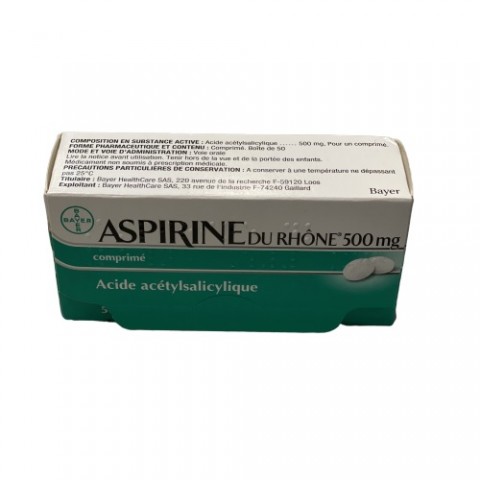 ASPIRINE DU RHONE 500MG 50CP