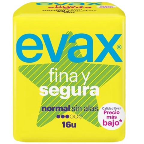 EVAX FINA Y SEGURA NORMAL SIN ALAS 16UNI