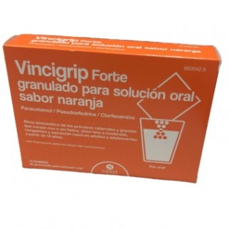 VINCIGRIP FORTE SABOR NARANJA 10SOB