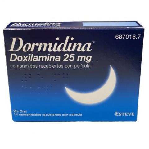 DORMIDINA 25MG 14 CPR