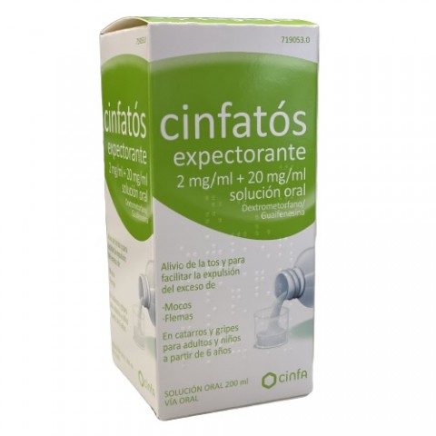 CINFATOS EXPECTORANTE 2MG/ML + 20MG/ML 200ML