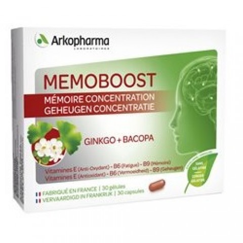 ARKOPHARMA MEMOBOOST GINKGO+BACOPA 30 CAPSULAS