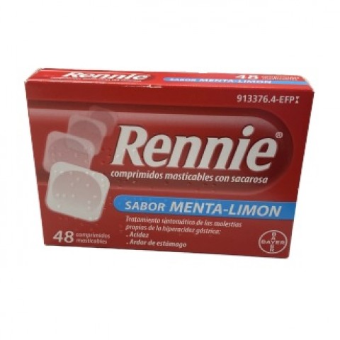 RENNIE 48 COMPRIMIDOS MASTICABLES (MENTA-LIMON)