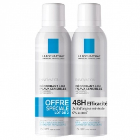 LA ROCHE-POSAY DESODORANTE INNOVATION 48H PIEL SENSIBLE 2X150ML