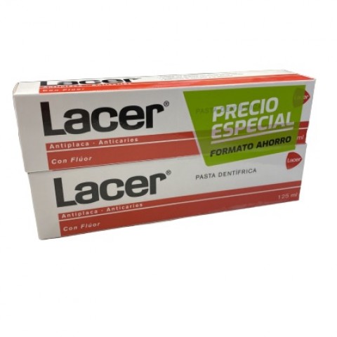 LACER PASTA DENTRIFICA 2X125ML