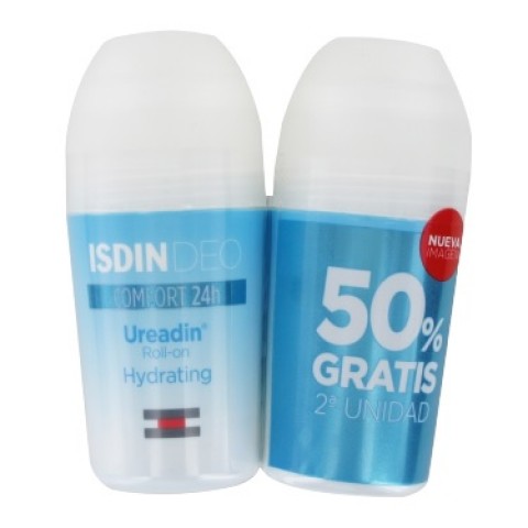 ISDIN UREADIN DESODORANTE CONFORT 24H ROLL-ON ANTITRANSPIRANTE HIDRATANTE 2x50ML