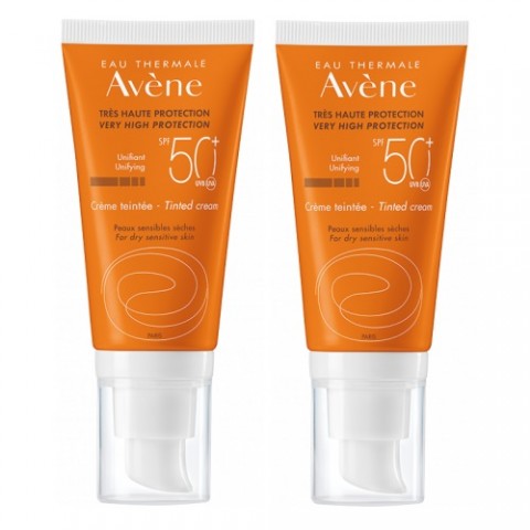 AVENE SOLAIRE CREME TEINTEE 50+ 50ML - PACK DE 2