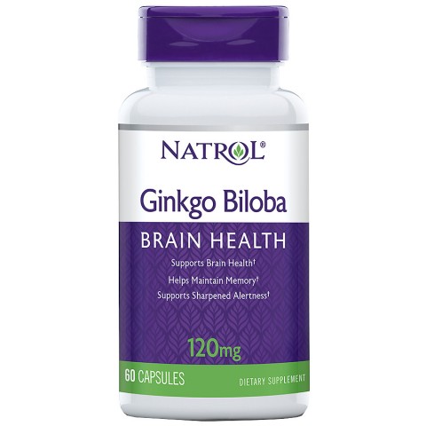 NATROL GINKGO BILOBA 120MG 60 CAPSULAS