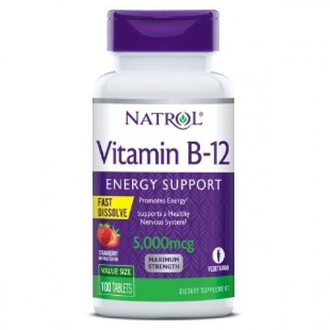 NATROL VITAMINA B-12 5000 MCG F/D 100 TABLETAS