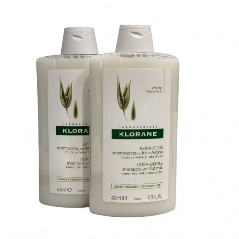 KLORANE SHAMPOOING LAIT AVOINE 2X400ML