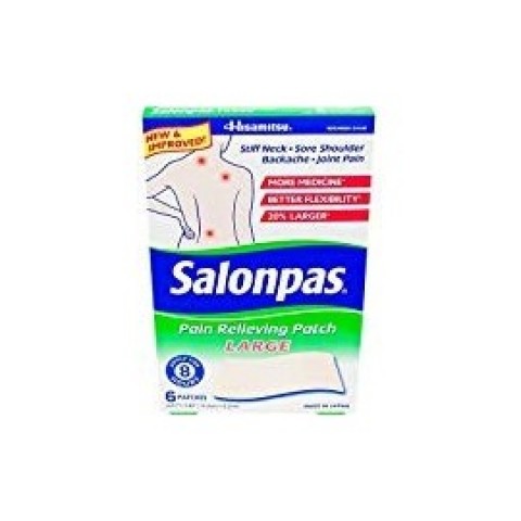 SALONPAS PAIN RELIEVING PATCH LARGE 6 PATCHES