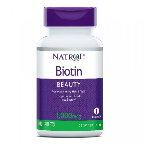 NATROL BIOTIN BEAUTY 1000MCG 100 TABLETAS