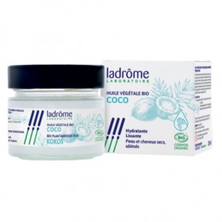 LADROME HUILE COCO HYDRA LISSANTE PEAU CHEVEUX SECS ABIMES BIO 150ML