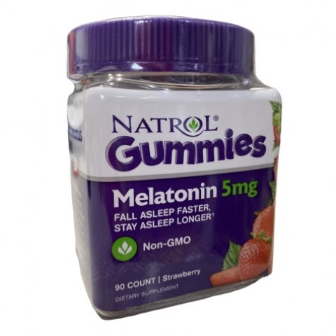 NATROL MELATONINA GOMINOLAS DE FRESA 5MG 90 UNIDADES