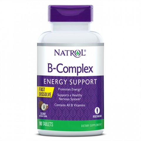 NATROL B COMPLEX ENERGY SUPPORT HFF V5 F/D 90 TABLETAS COCO