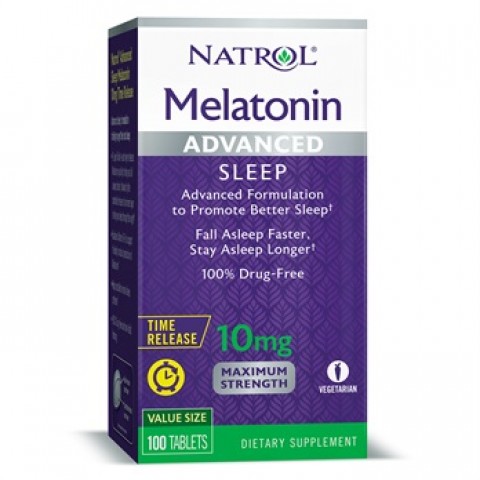 NATROL MELATONIN ADVANCED SLEEP T/R 10MG 100TAB