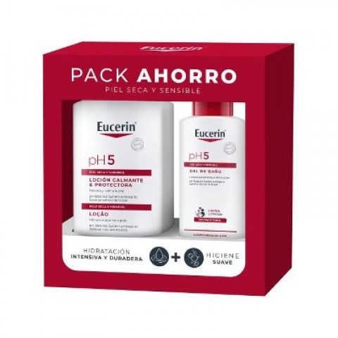 EUCERIN PH5 PACK LOCION CALMANTE PROTECTORA+GEL BAÑO